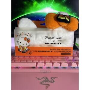 2024 The Creme Shop Sanrio Hello Kitty Halloween Spa Headband White Candy Corn